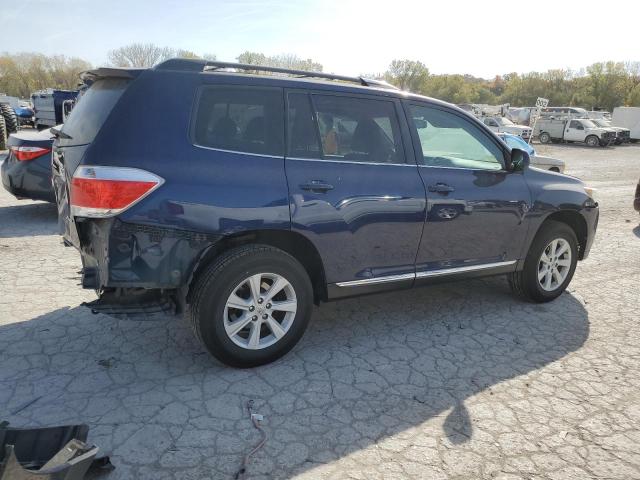 TOYOTA HIGHLANDER 2013 blue  gas 5TDBK3EH2DS200237 photo #4