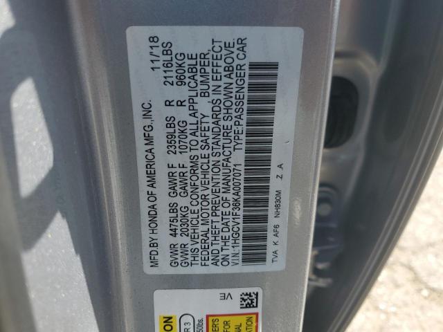 2019 HONDA ACCORD SPO - 1HGCV1F36KA007071