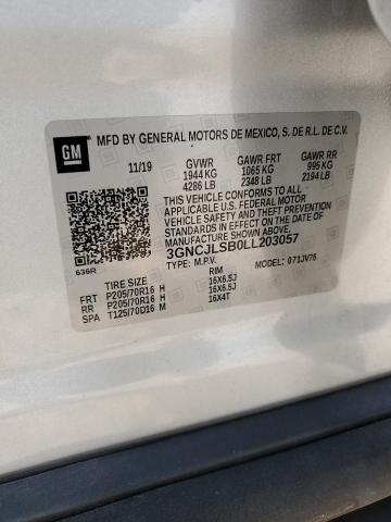 2020 CHEVROLET TRAX 1LT - 3GNCJLSB0LL203057