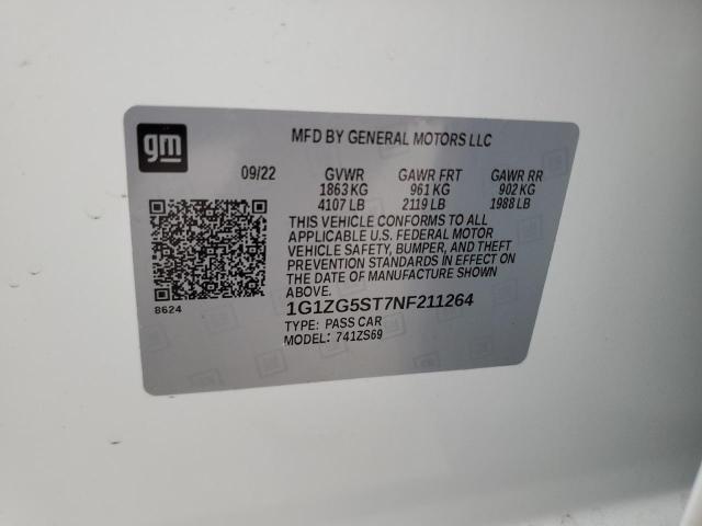 2022 CHEVROLET MALIBU RS - 1G1ZG5ST7NF211264
