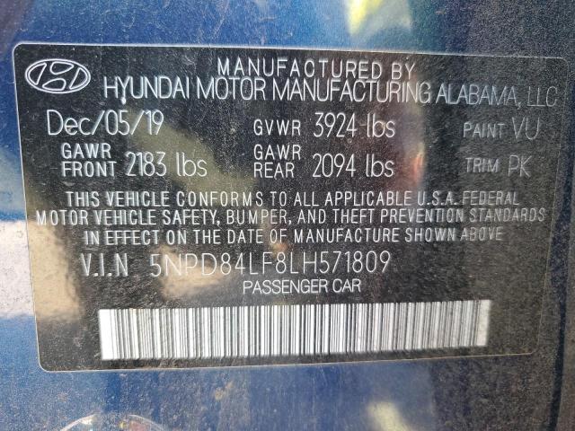 2020 HYUNDAI ELANTRA SE - 5NPD84LF8LH571809