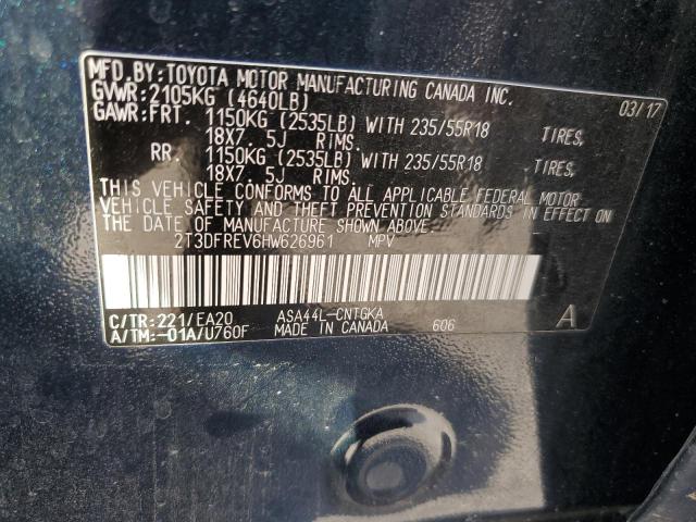 2017 TOYOTA RAV4 LIMIT - 2T3DFREV6HW626961