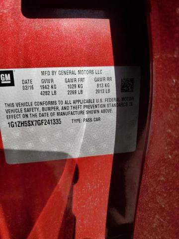 2016 CHEVROLET MALIBU PRE - 1G1ZH5SX7GF241335