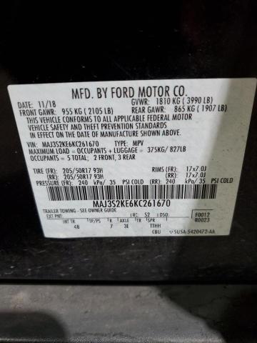 2019 FORD ECOSPORT T - MAJ3S2KE6KC261670