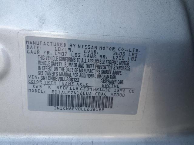 VIN 3N1CN8EV0LL838122 2020 Nissan Versa, SV no.13