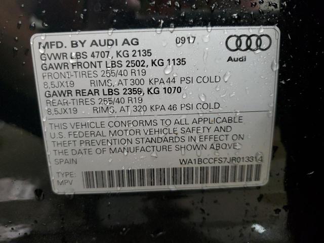 2018 AUDI Q3 PREMIUM - WA1BCCFS7JR013314