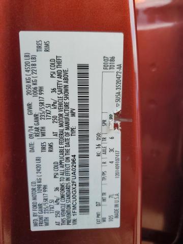 2015 FORD ESCAPE SE - 1FMCU0GX2FUA02964
