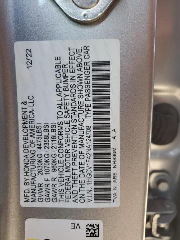 2022 HONDA ACCORD SPO - 1HGCV1F42NA124708