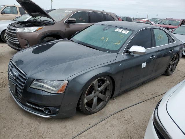 AUDI S8 QUATTRO 2014 gray  gas WAUD2AFD2EN011021 photo #1