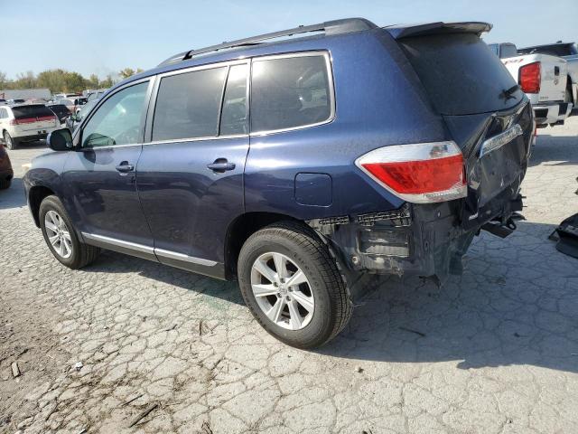 TOYOTA HIGHLANDER 2013 blue  gas 5TDBK3EH2DS200237 photo #3