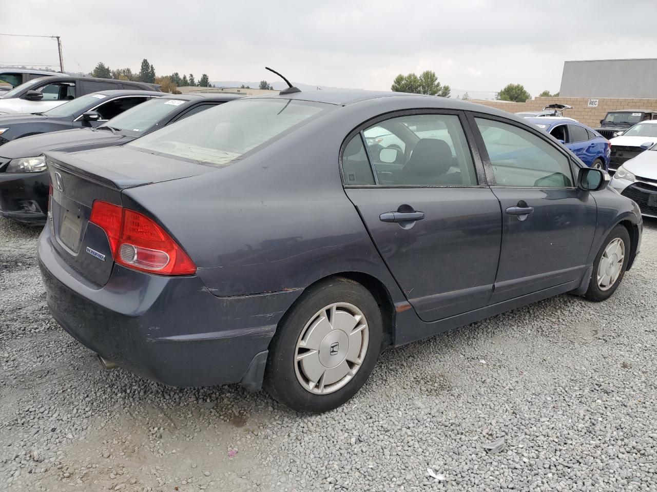 HONDA CIVIC HYBR 2007 blue  hybrid engine JHMFA36217S004668 photo #4