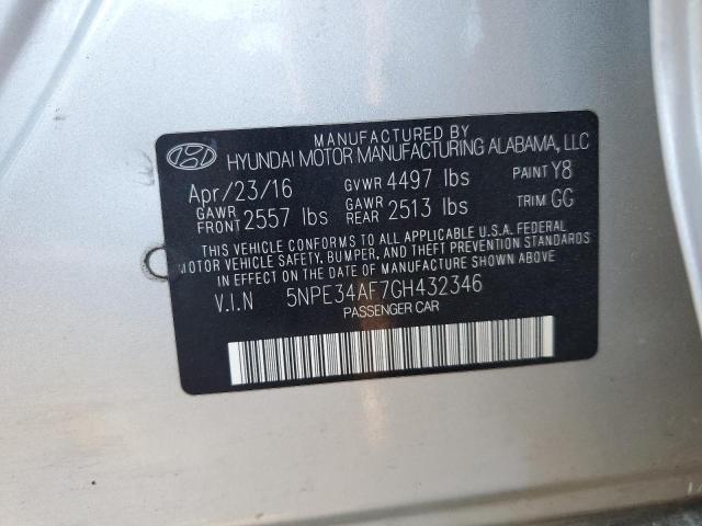 2016 HYUNDAI SONATA SPO - 5NPE34AF7GH432346