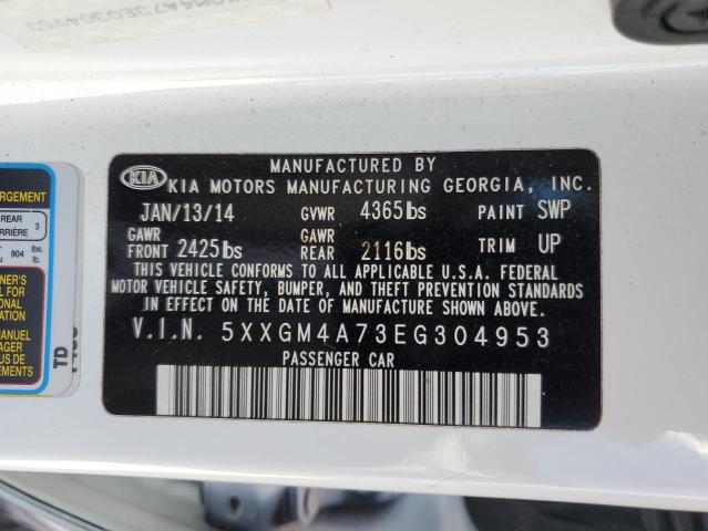 VIN 5XXGM4A73EG304953 2014 KIA Optima, LX no.13