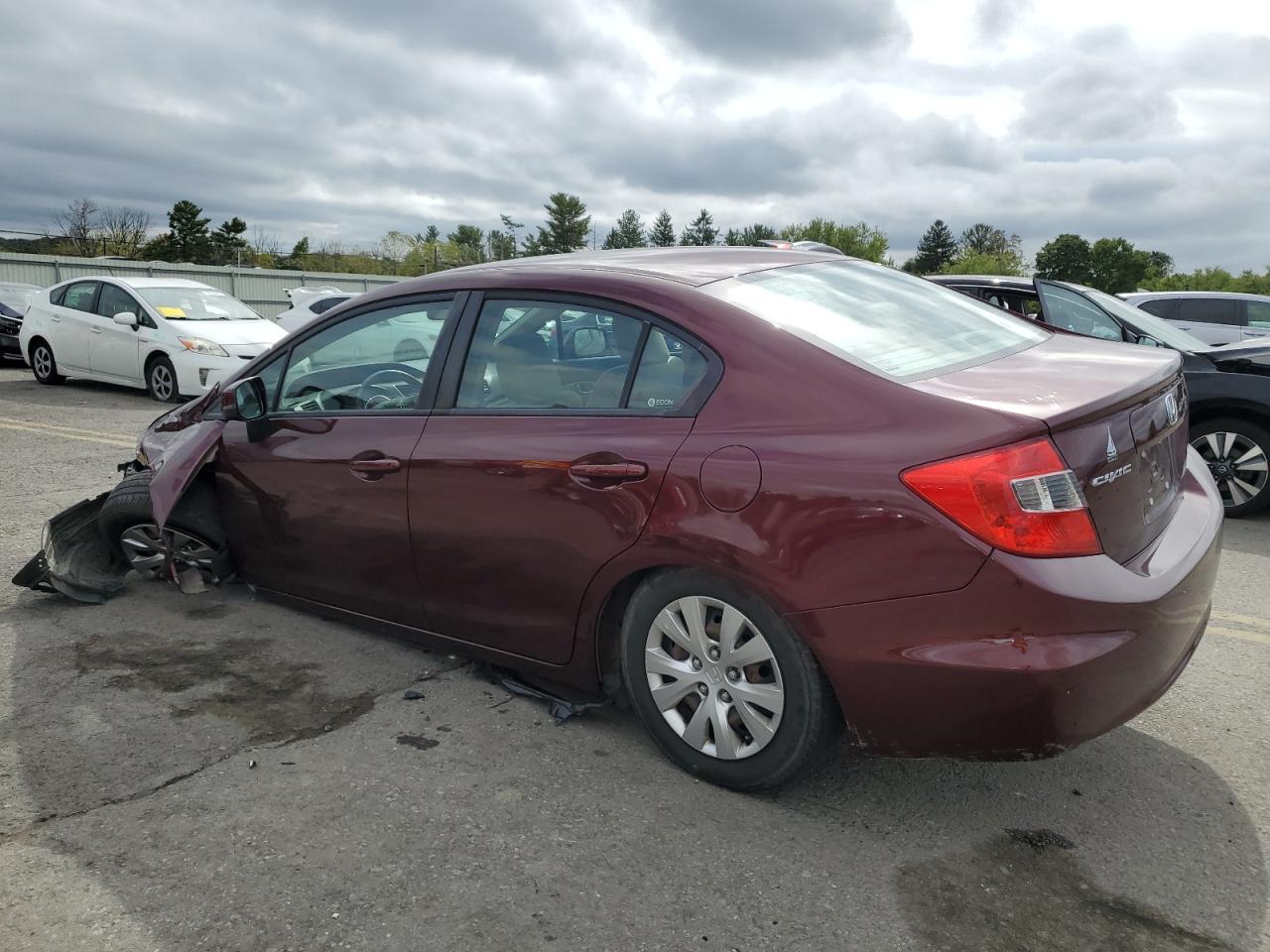 Lot #3033236833 2012 HONDA CIVIC LX