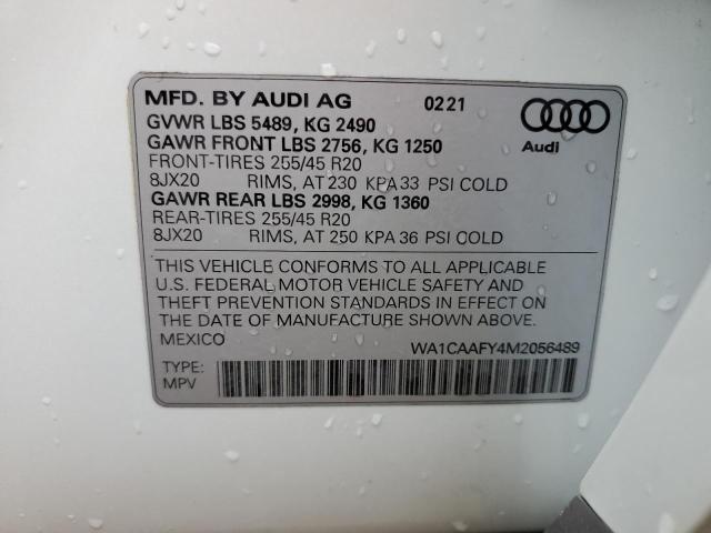 2021 AUDI Q5 PRESTIG - WA1CAAFY4M2056489