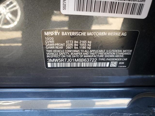2021 BMW 330XI - 3MW5R7J01M8B63722