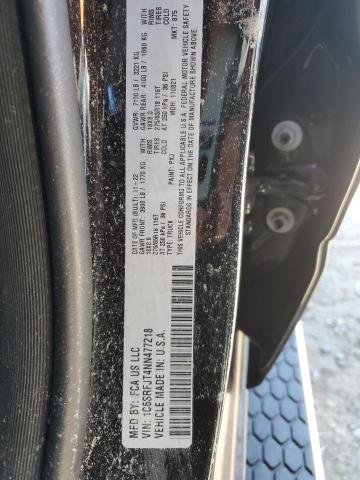 2022 RAM 1500 LARAM - 1C6SRFJT4NN477218
