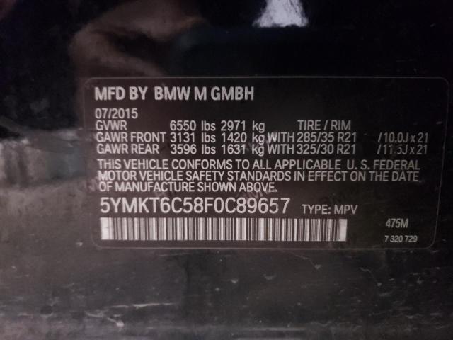 VIN 5YMKT6C58F0C89657 2015 BMW X5, M no.13