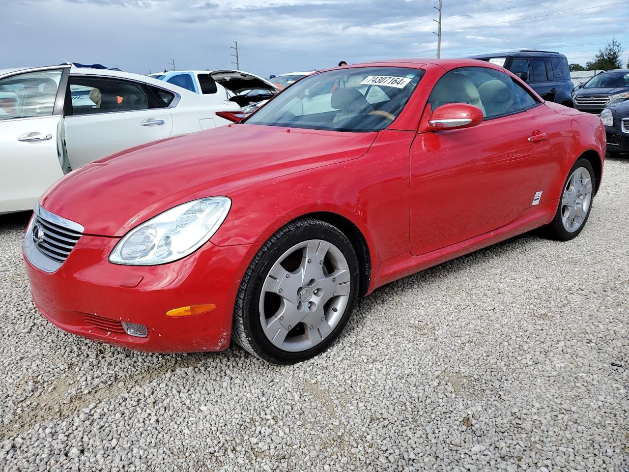 LEXUS SC 430 2004 red  gas JTHFN48Y540058333 photo #1