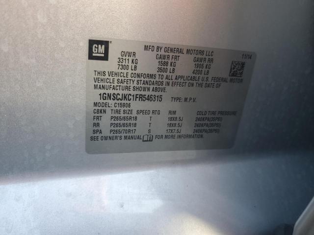 2015 CHEVROLET SUBURBAN C - 1GNSCJKC1FR546315