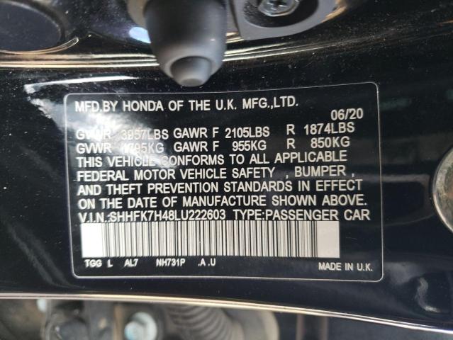 2020 HONDA CIVIC SPOR - SHHFK7H48LU222603