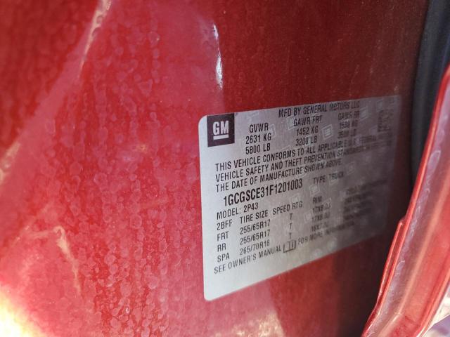 2015 CHEVROLET COLORADO Z - 1GCGSCE31F1201003