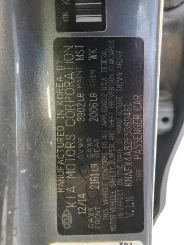 2015 KIA FORTE EX - KNAFX4A82F5389461