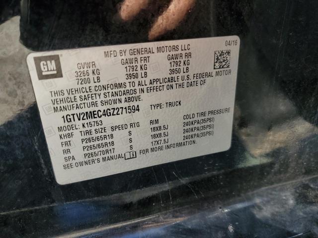 2016 GMC SIERRA K15 - 1GTV2MEC4GZ271594