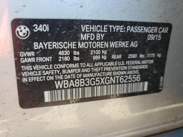 2016 BMW 340 I - WBA8B3G5XGNT62556