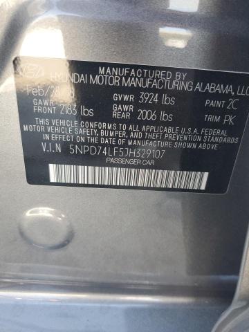 2018 HYUNDAI ELANTRA SE - 5NPD74LF5JH329107