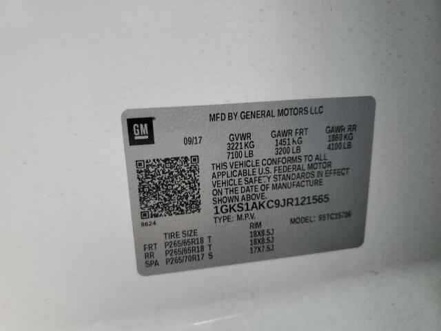2018 GMC YUKON SLE 1GKS1AKC9JR121565