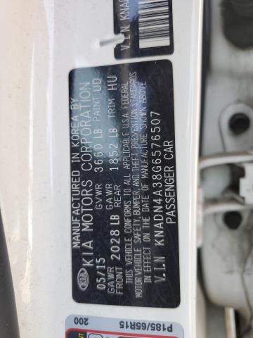 VIN KNADN4A38G6576507 2016 KIA Rio, EX no.12