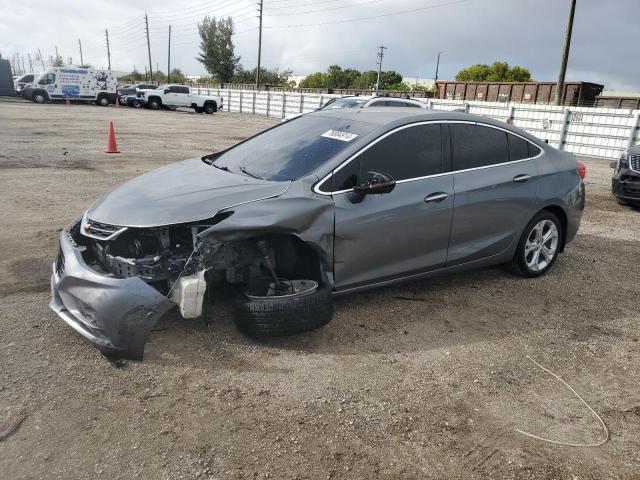 CHEVROLET CRUZE PREM 2018 gray  gas 1G1BF5SM7J7155523 photo #1