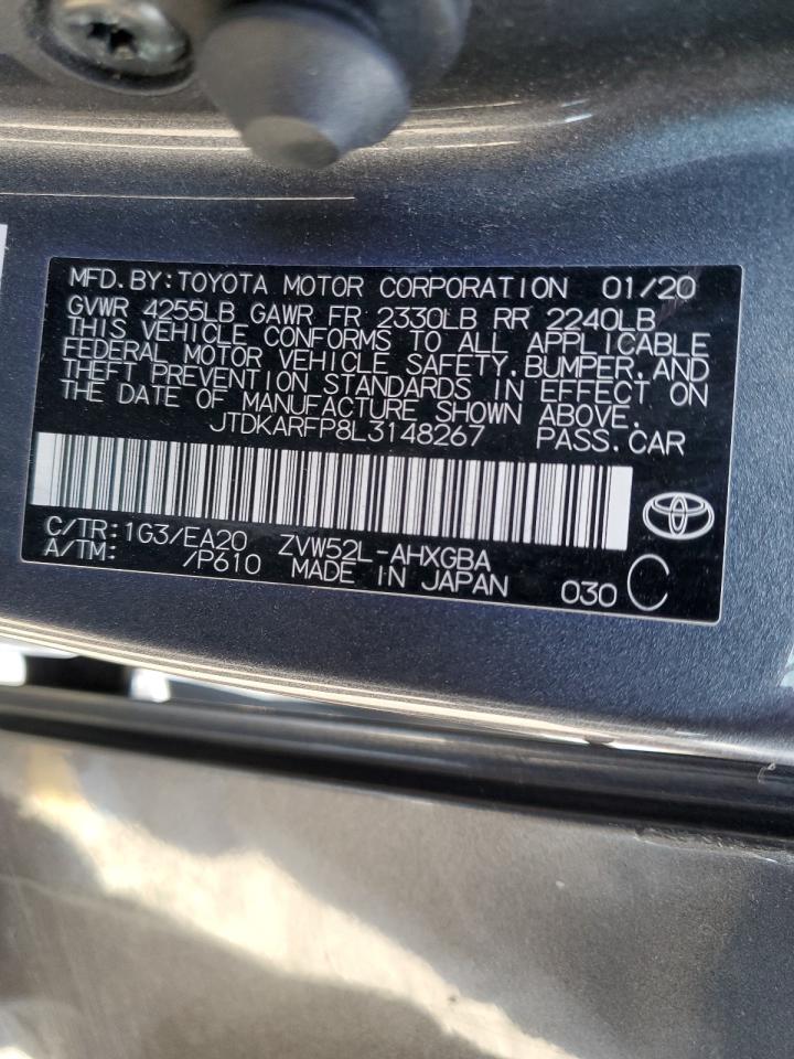 Lot #2919448347 2020 TOYOTA PRIUS PRIM