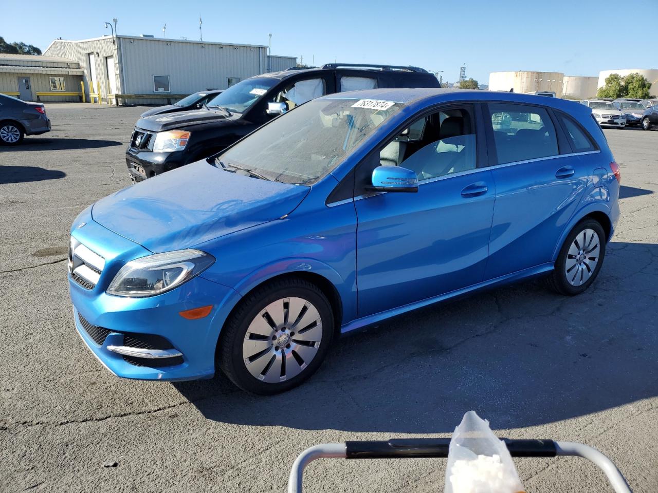 MERCEDES-BENZ B ELECTRIC 2014 blue  electric WDDVP9AB1EJ003583 photo #1