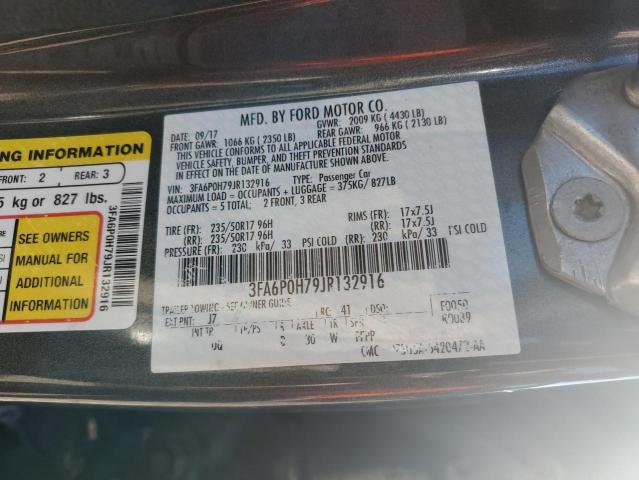 VIN 3FA6P0H79JR132916 2018 Ford Fusion, SE no.12