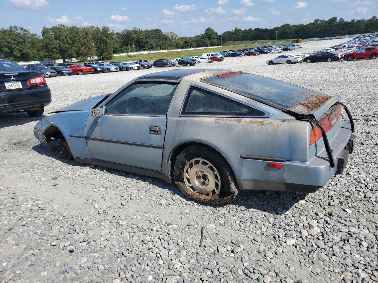 NISSAN 300ZX 1987 blue  gas JN1HZ14S7HX211227 photo #3