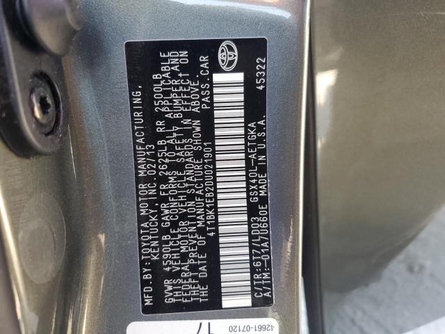 VIN 4T1BK1EB2DU021901 2013 Toyota Avalon, Base no.12