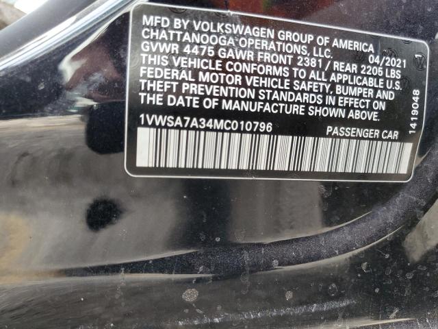2021 VOLKSWAGEN PASSAT SE - 1VWSA7A34MC010796