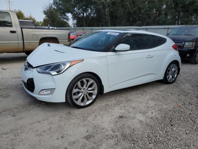 HYUNDAI VELOSTER 2013 white  gas KMHTC6AD1DU164831 photo #1