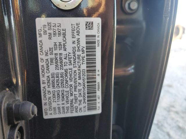 VIN 2HKRW1H54KH512023 2019 HONDA CRV no.14