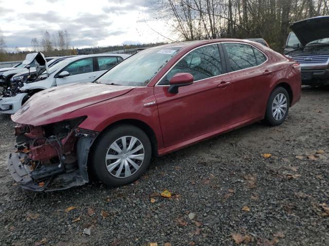 TOYOTA CAMRY LE 2018 burgundy  hybrid engine 4T1B31HK6JU502271 photo #1