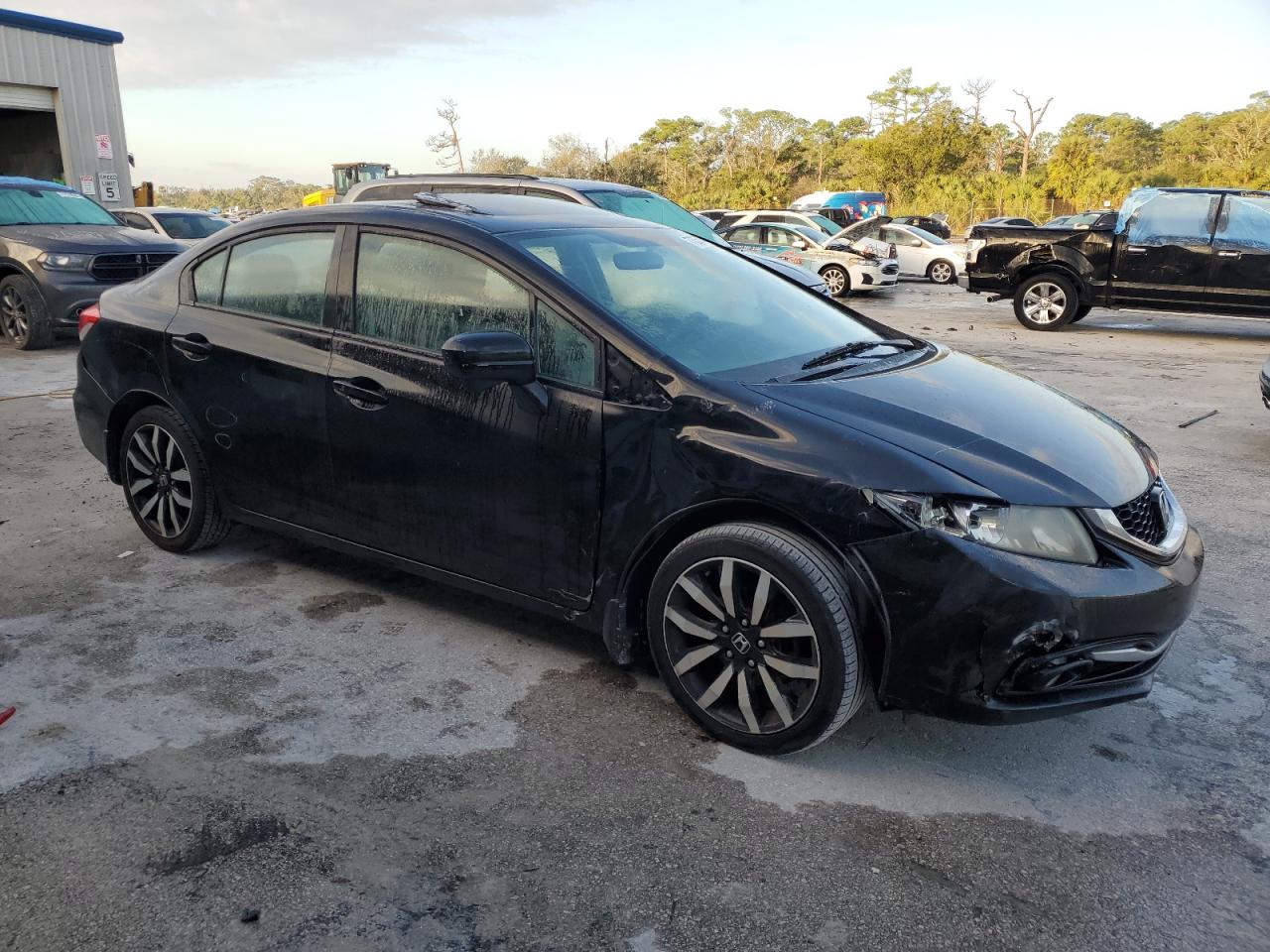 Lot #2981221825 2014 HONDA CIVIC EXL