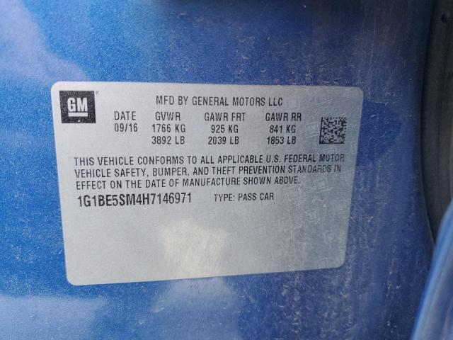 2017 CHEVROLET CRUZE LT - 1G1BE5SM4H7146971