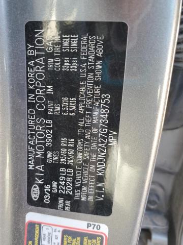 2016 KIA SOUL - KNDJN2A27G7348753
