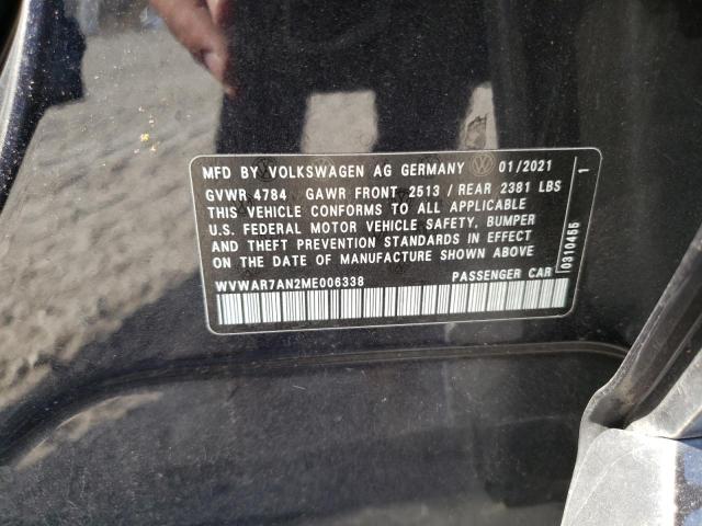 2021 VOLKSWAGEN ARTEON SE WVWAR7AN2ME006338
