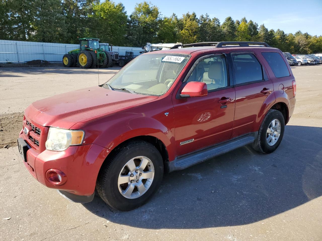 FORD ESCAPE LIM 2008 red 4dr spor gas 1FMCU94108KC24633 photo #1