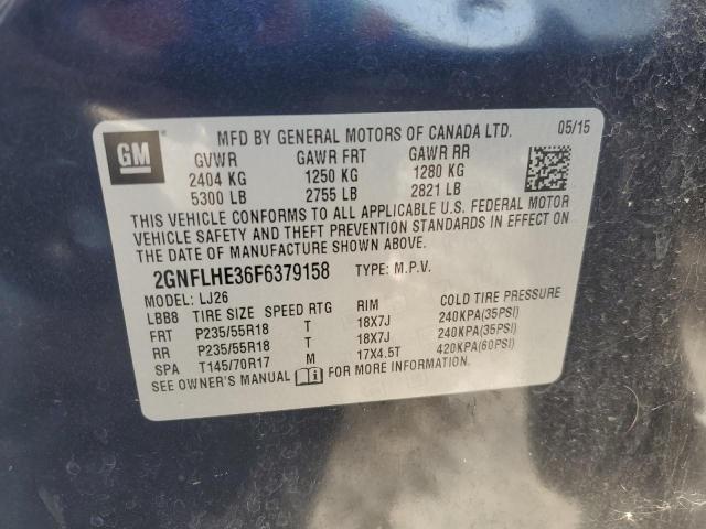 2015 CHEVROLET EQUINOX LT - 2GNFLHE36F6379158