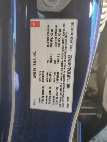 2018 TESLA MODEL 3 - 5YJ3E1EA8JF022482