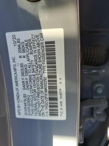 2021 HONDA ACCORD TOU - 1HGCV2F91MA002292